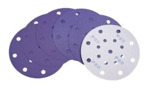 B628 purple zirconia sanding disc 6 inch